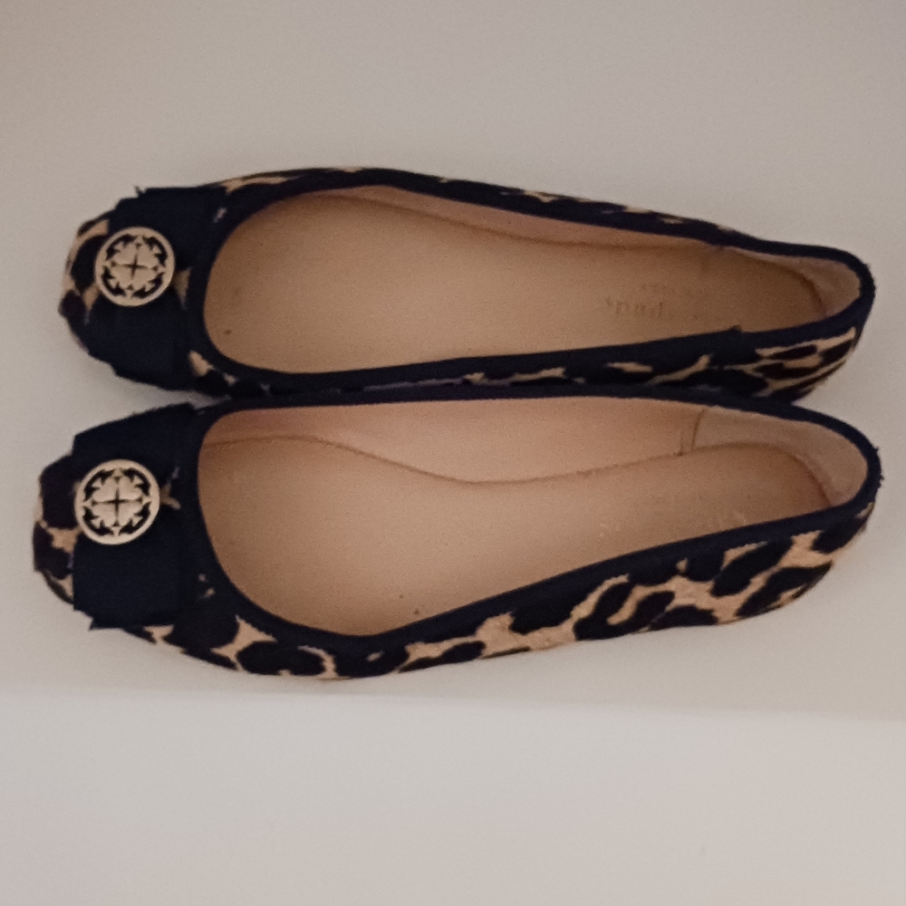Kate Spade Calf Fur Fontana Too Leather Ballet Shoes - 7.5M